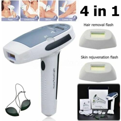 Laser Epilator 4in1 Painless Permanent Hair Removal Bikini Trimmer Electric depilador for Body Face Leg Hair Armpit Private Part