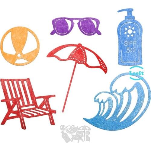 Summer SeaBeach Serial Dies Cutting Stencil Template for DIY Embossing Paper Photo Album Greeting Gift Cards Cut Die New Arrival