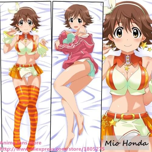 Cute Japanese Anime THE IDOL MASTER Cinderalla Mio Honda Lovely Pillowcase Pillow Case decorative Hugging Body Bedding