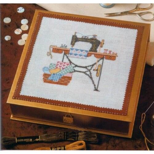 14/11/18/22/16/28/25ct Free delivery lovely counted cross stitch kit sewing machine sew stitcher I love to Sew