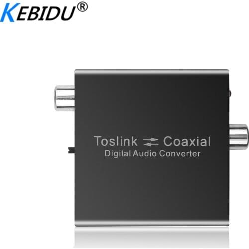 KEBIDU optical coaxial coaxial converter stereo audio SPDIF Toslink to coaxial and coaxial to optical SPDIF Toslink