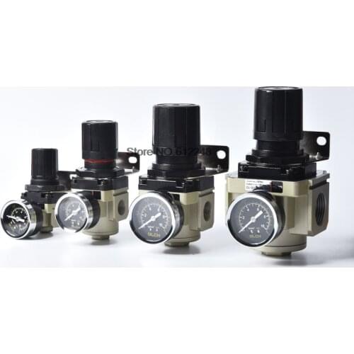 High Quality Pneumatic mini air pressure regulator AR1000-M5 AR2000-02/01 thread M5 1/8 1/4 inch BSP SMC type air treatment unit