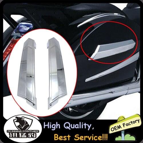 2Pcs Motorcycle Saddlebag Hinge Covers For Victory Cross Country Tour 2010-2017 & Hard-Ball 2012-2013 / Cross Roads 2010-2014