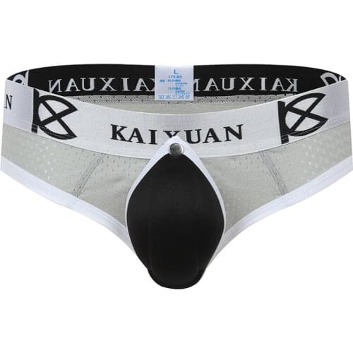 Sexy Underwear Tanga Thongs Mens G String Bikini Briefs Removable Big Pouch Jockstrap Gay Mesh Underwear Ropa Interior Hombre