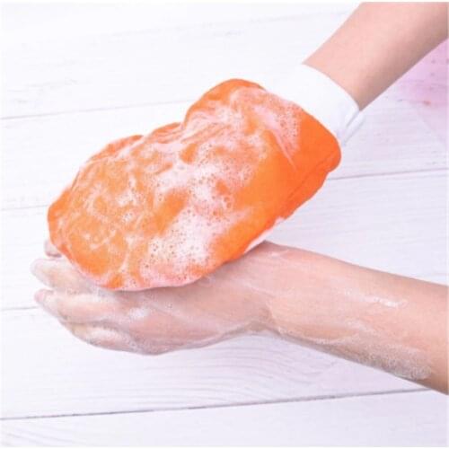 1PC Portable Bath Scrub Glove Exfoliating Body Facial Tan Massage Glove Exfoliator Glove Bath Shower Wash Hot Bathing Tool