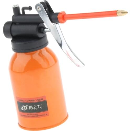 250ml Steel Hand Pump Oiler Oil Pot Spray Can For Lubricants, ultra-high pressure spraying range up to 5 meters
