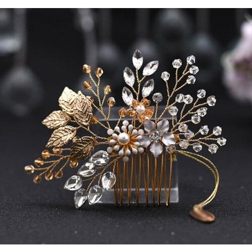 HP67 Bridal Headwear with Rhinestone and Crystal Wedding Hair Accessories Fashionable Bride Headdress Jewelry for Women Gift