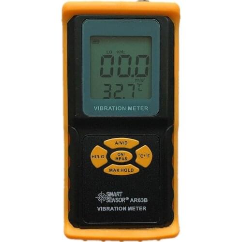 AR63B Smart Sensor Vibration Meter Digital Precision Tester Analyzer Vibrometer Velocity Acceleration Displacement measurement