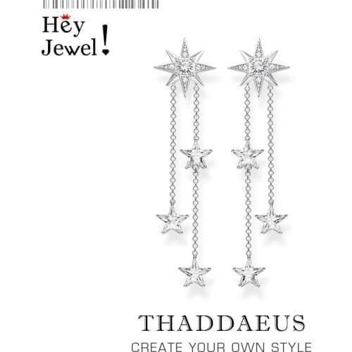 Magical Shooting Stars Drop Earrings,Europe Fine Jewelry for Radiant Moments,2020 Summer Trendy Gift In Sterling Silver 925