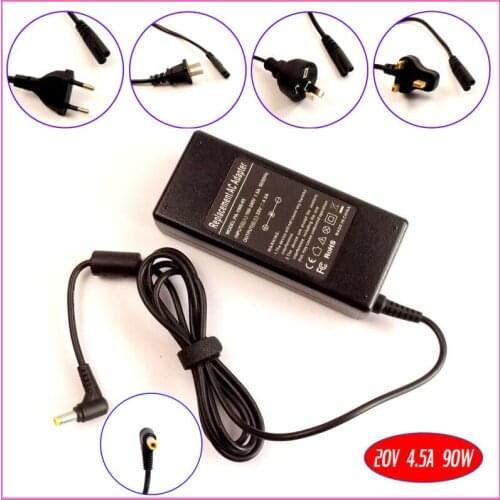 20V 4.5A 90W Laptop Ac Adapter Charger for Lenovo G450 G455 G460 G470 G560 Y460A Y470P Y560A Y480 Y550 Y460P