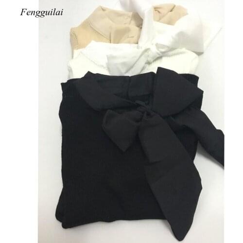 Womens Fashion New Big Bow Neck Sweater Female Korean Knitted Ladies Pullover Flared Sleeve Elegant Sweater Tee Size One Size B