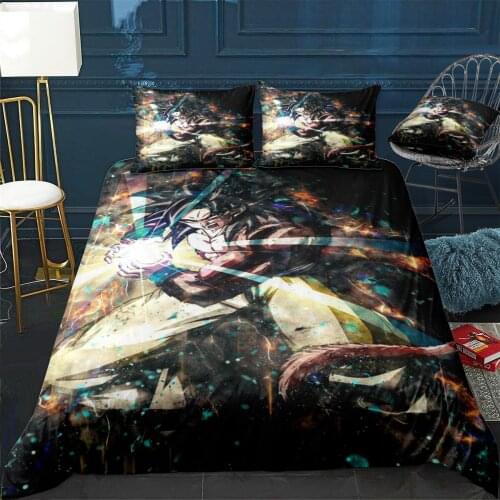 Goku Dragonball z 3 Duvet Cover Comfortable Quilt Home Decora Design Universal Bedding Set Bedclothes+Pillowcase 3pcs
