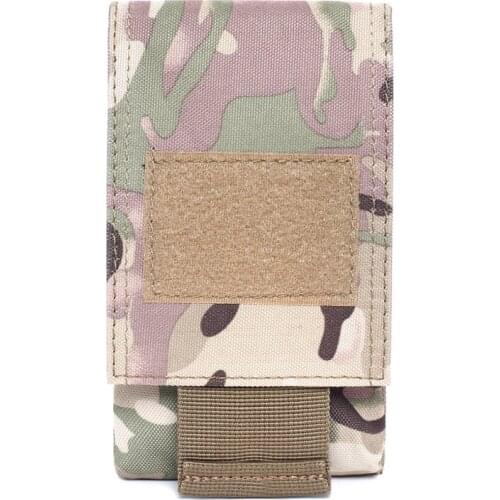 CQC 5.5 Inch Outdoor Military Tactical Cell Phone Pouch Molle Belt Holster Hunting Running Mobile Phone Holder Case Waist Bag