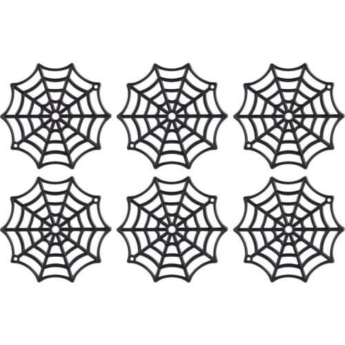 50Pcs Cobweb Spider Web Holiday Accessories for Decoration (Black)