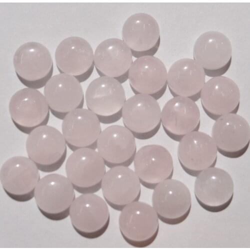 6mm Natural stone Quartz crystal Turquoises tiger eye Round Cabochon Pendant for diy Jewelry making necklace Accessories50PCS