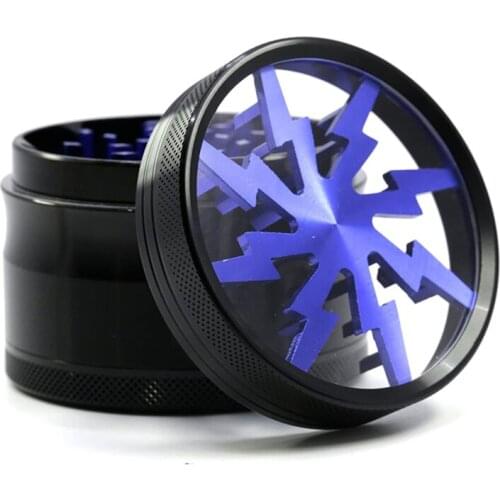 63mm 4 Layers Metal Tobacco Weed Grinder Zinc Alloy Dry Herb Crusher Smoke Accessories Hemp Pepper Pot Spice Mill Grinder