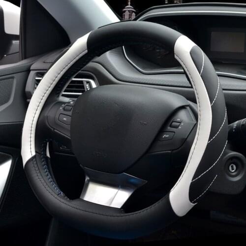 Car Steering Wheel Cover 34 Cm for Peugeot 301 207 308 408 4008 5008 508L 3008 2008 Special Car Accessories Interior 13.39inch