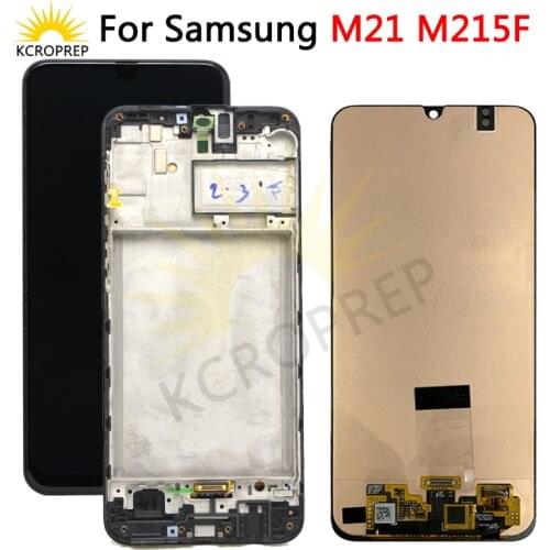 6.4'' AMOLED Display For SAMSUANG Galaxy M21 LCD Display Touch Screen Digitizer Assembly For Samsung Galaxy M21 M215 M215F lcd