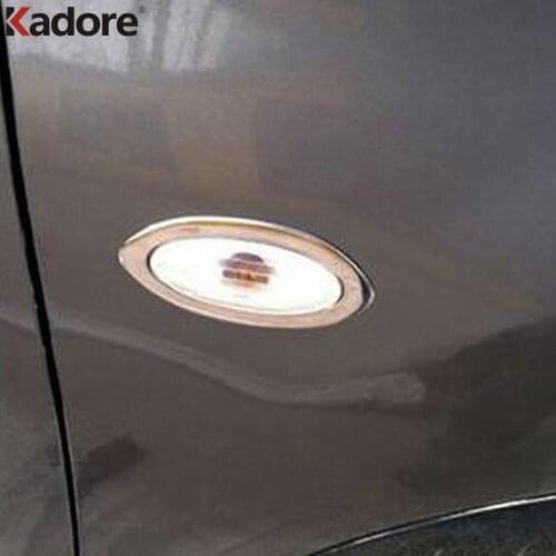 For Nissan Qashqai Dualis 2007 2008 2009 2010 2011 2012 2013 Stainless Steel Side Turn Light Lamp Cover Frame Trim Accessories