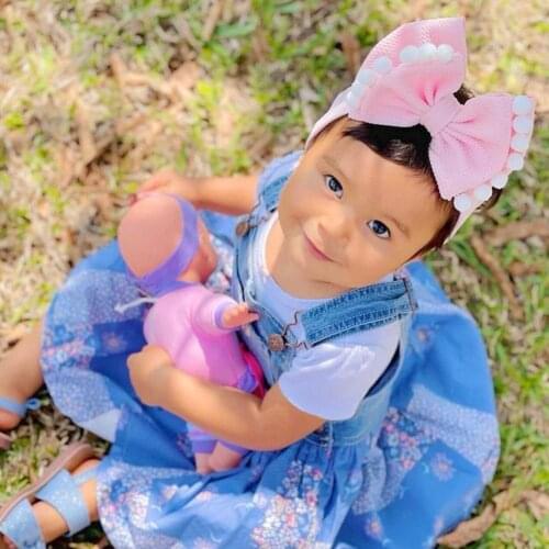 Eco-friendly Stylish Baby Bow-knot Hair Hoop Skin Friendly Infant Hair Band Fashionable for Photography