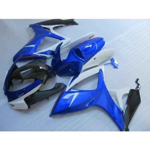 Motorcycle Fairing kit for GSXR600 750 K6 06 07 GSXR 600 GSXR750 2006 2007 ABS Cool Blue white Fairings set+gifts SB88