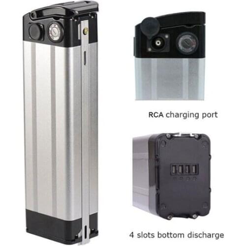 13S5P lithium ion battery 48v 10ah 18650 ebike silver fish battery pack for 350w 500w 700w 48v electric bike battery