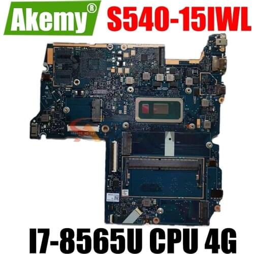 Mainboard For Lenovo Ideapad S540-15IWL Laptop motherboard FRU 5B20S42214 5B20S42222 NB8606_MB_V4 W/ I7-8565U CPU RAM 4G DDR4