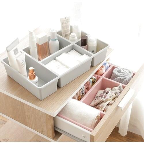 Multi-function Plastic Desktop Storage Box Cosmetics make up Organizer Box Sundries Storage Organizers for Make up