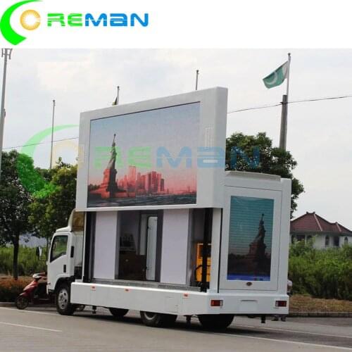 P6 slim car truck light outdoor advertising led tv display screen
