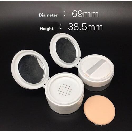 35g plastic jar pot tin case bottle sifter puff for loose powder body powder face powder eye shadow make up cosmetic packing