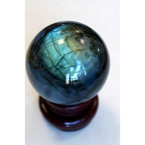 Natural Fluorite Rare Quartz Crystal Sphere Ball And Stand Healing