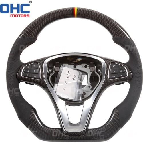 100% Real Carbon Fiber Steering Wheel compatible for MB W205,S205 W205,S205 W213,S213, X156 C205,A205 C E Class GLA GLC