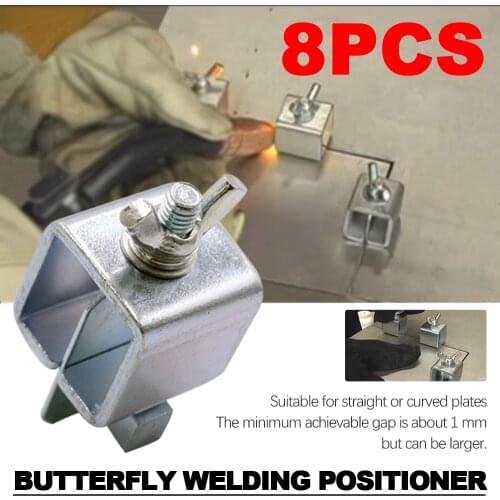 Welding Butterfly Clip Clamps Holder Butt Welding Clamp Welding Positioner Fixture Adjustable for Welding Clamps Tools Set 8 Pcs