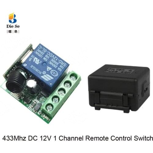 433Mhz Universal RF Remote Control Switch DC 12V 1Channel Relay Receiver Module