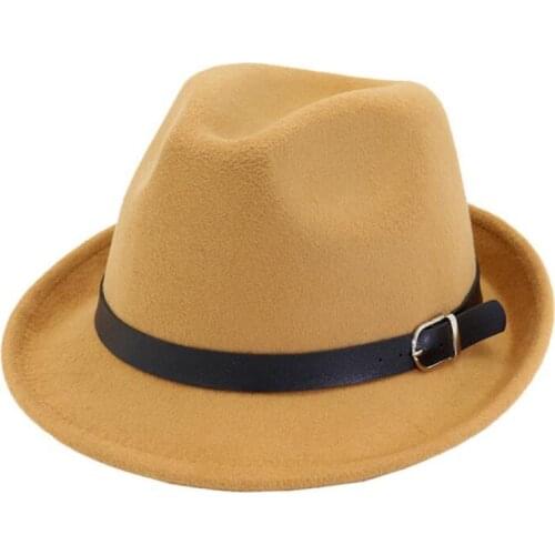 New Pearl Europe America Sale Casual Fedora Cap Wide Brimmed Dome Hats High Quality Wool Floppy Womens Black Cloche Hat