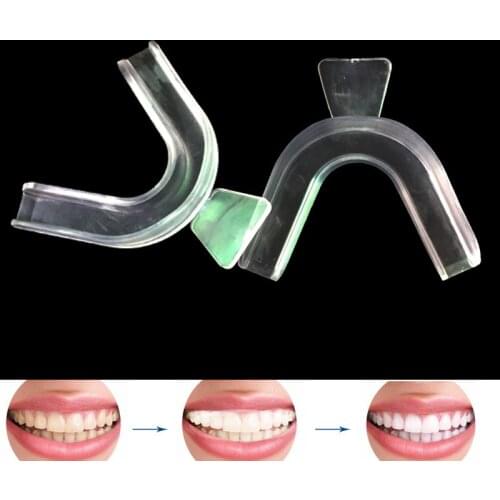 1 pc Gel Teeth Whitening StripsDental Braces Mouth Trays Guard Thermo Gum Shield Remouldable Gum Shield Tooth Bleaching Grind