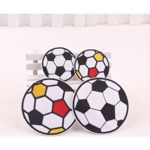 100pcs/lot Embroidery Patch Football Sports Clothing Decoration Sewing Accessories Craft Diy Iron Heat Transfer Applique