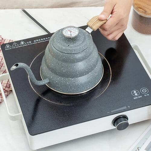 500mlCoffee Kettle Coffee Teapot Stainless Steel 304 Painted European Style Gooseneck Kettle Heat Resistant Coffee Pot
