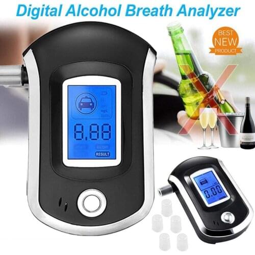 Police Alcohol tester breathalyzer digital breath blow analyzer professional AT6000 portable alcohol testing Etilometro
