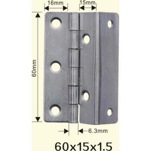 Freeshipping 60*15*1.5mm Iron Metal Hinge Sewing Machine Folding Table Furniture Flip Tray Hinges Big Door Hinges