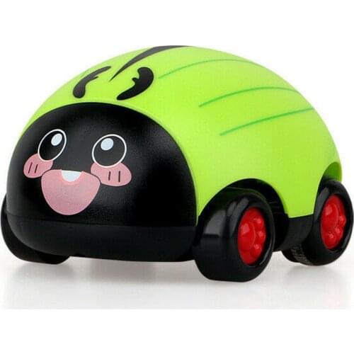 Children Cute Plastic Bee Ladybug Pull Back Car Inertia Truck Baby Toys NSV775