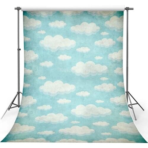 Photography Background Baby Shower Birthday Party Cake Smash Decor Blue Sky Clouds Newborn Adult Portrort Backdrops Photo Studio