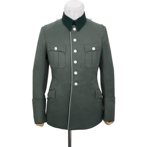 GUDA-B009 WWII German Heer M28 General Officer Gabardine piped service tunic jacket II