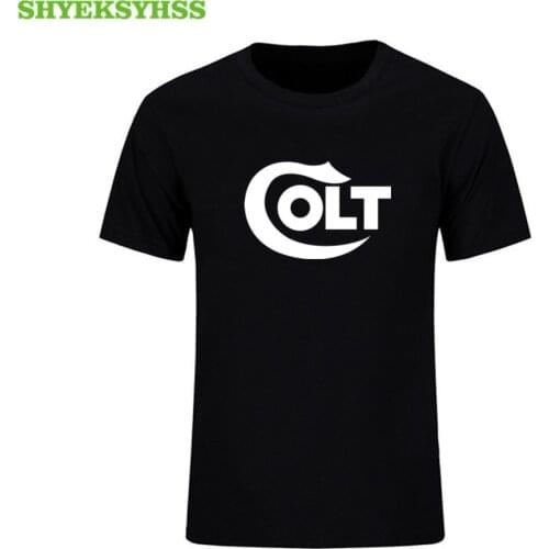 Colt Chest Logo men T Shirt 2nd Amendment Pro Gun Rights Rifle Pistol New Teenage Pop Tops TShirt Fashion cotton T-shirt