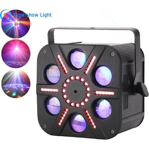 Good Stage Light With CE, RoHS Certificate 5x8w RGBWA Single Color Sunflower 6 Eyes Combination DJ Light