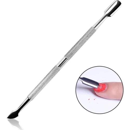 Nail Art Remove Dead Skin Tool Stainless Steel Cuticle Remover Manicure Pusher MPwell