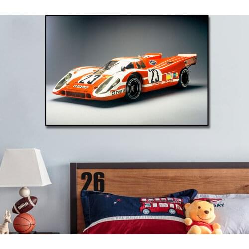 24 Hours Of Le Mans Sport Racing Car Painting Print On Canvas Nordic Wall Art Picture For Living Noom Home Decoration Frameless