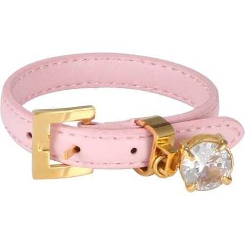 Leather Bangle Bracelet for Woman Man CZ Accessory Adjustable Watch Belt Wristband Luxury Brand Female Male Sport Jewellery Gift