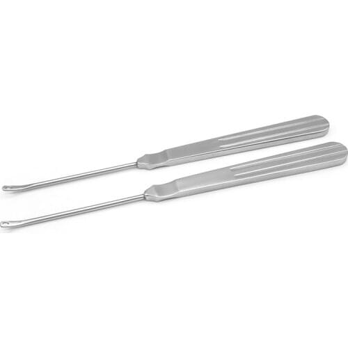 Stainless steel ENT curette peeler curette facial tissue puncture guide needle dermatology curette nasal curette