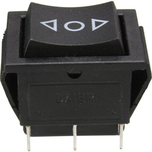 AC 250V/10A 125V/15A 6-Pin DPDT Power Window Momentary Rocker Switch 12 V